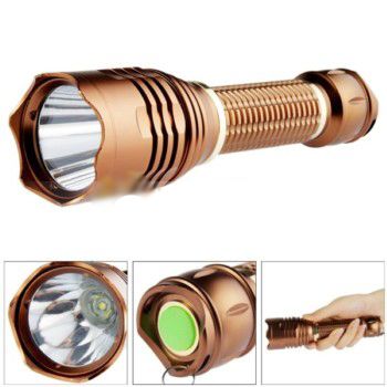 Lanterna de led com Clip (Dourada) 5-Modos